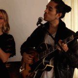 Duo musical Manon et Ivan en concert – voix et guitare – créateurs d’ambiance musicale Opalia Productions